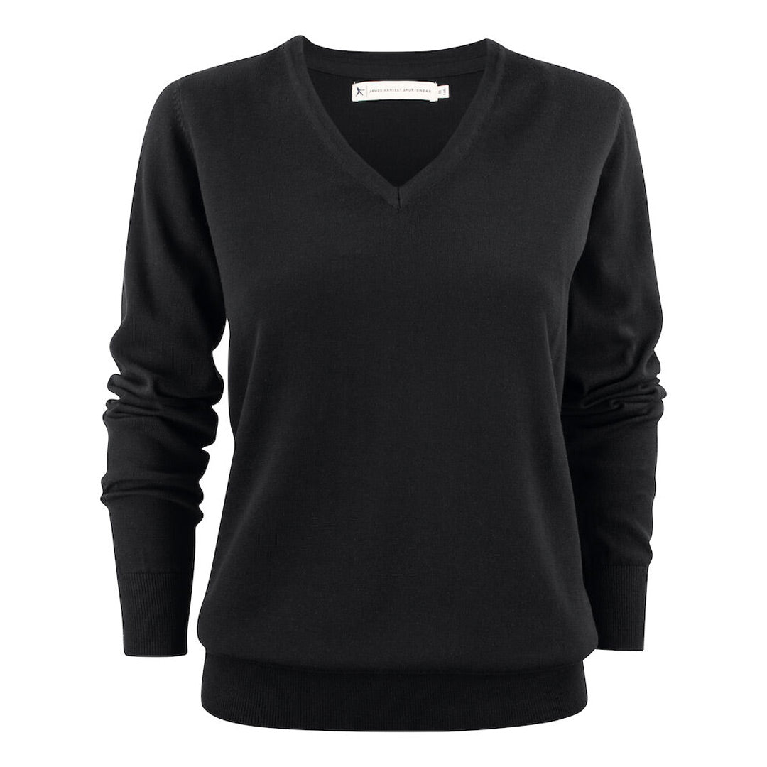 House of Uniforms The Ashland Sweater | Ladies James Harvest Black