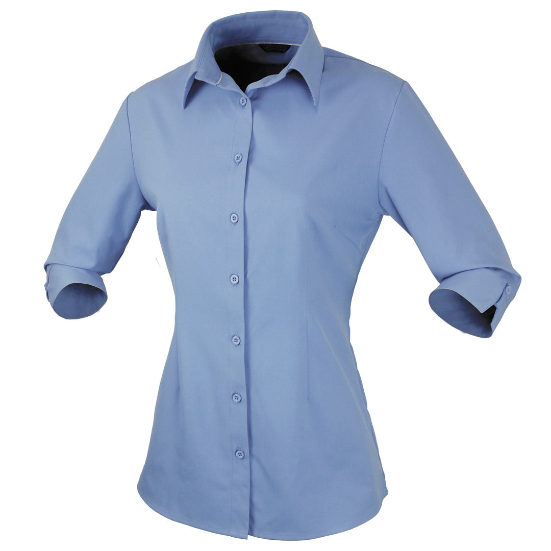 House of Uniforms The Candidate Shirt | Ladies | 3/4 Sleeve Stencil Sky
