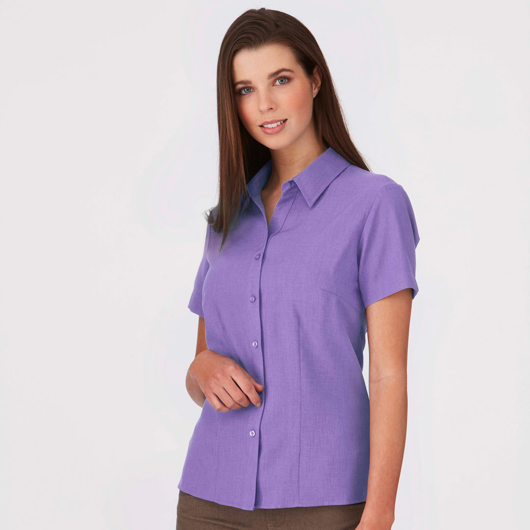 House of Uniforms The Ezylin Shirt | Ladies | Short Sleeve | Plus City Collection 