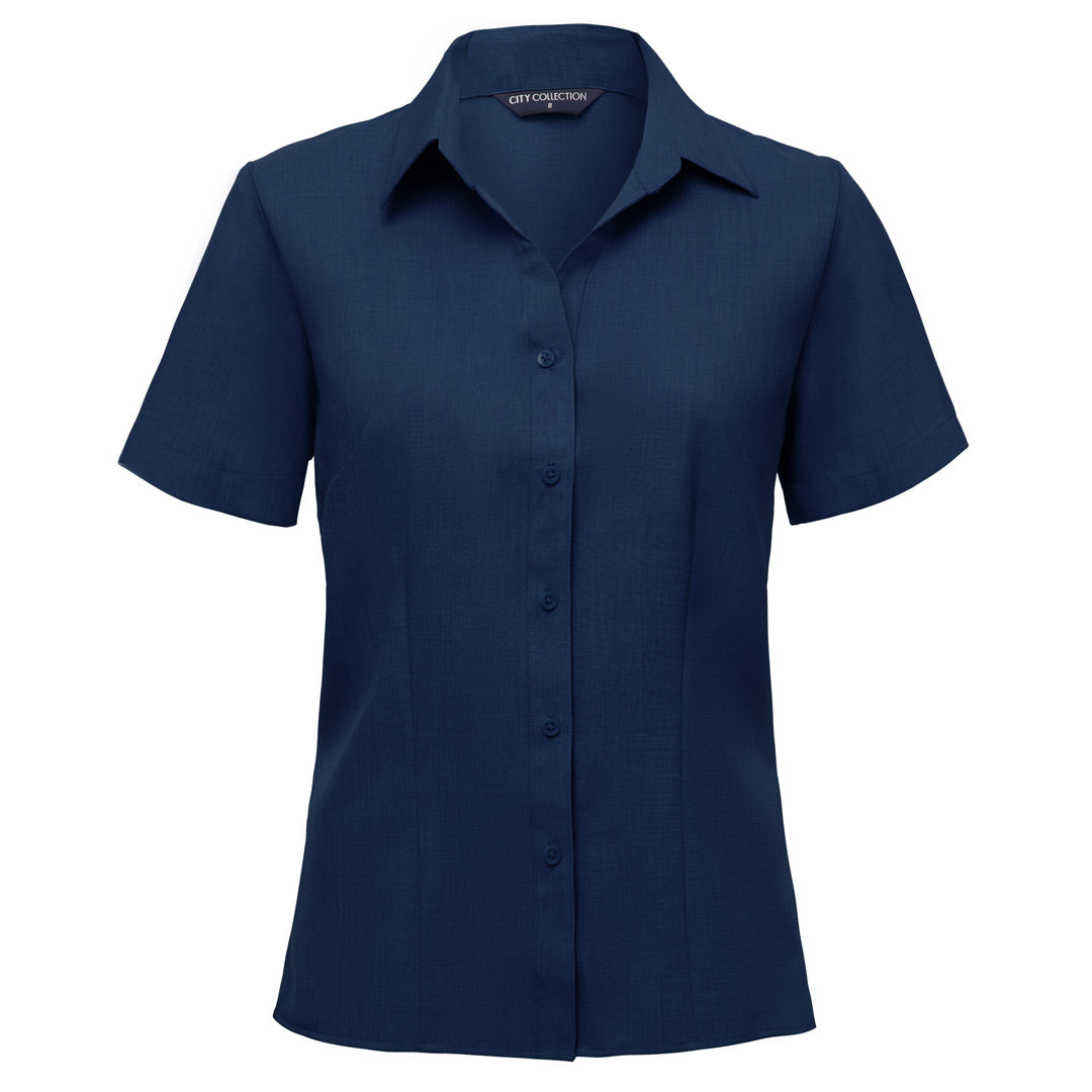 House of Uniforms The Ezylin Shirt | Ladies | Short Sleeve City Collection Denim