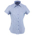 House of Uniforms The Inspire Shirt | Ladies | Short Sleeve Stencil Mid Blue