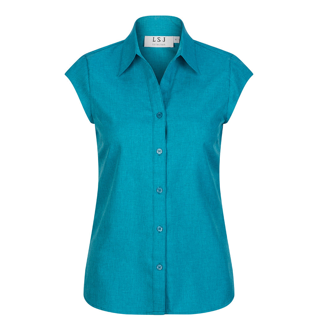 House of Uniforms The Freedom Shirt | Ladies | Cap Sleeve LSJ Collection Harbour