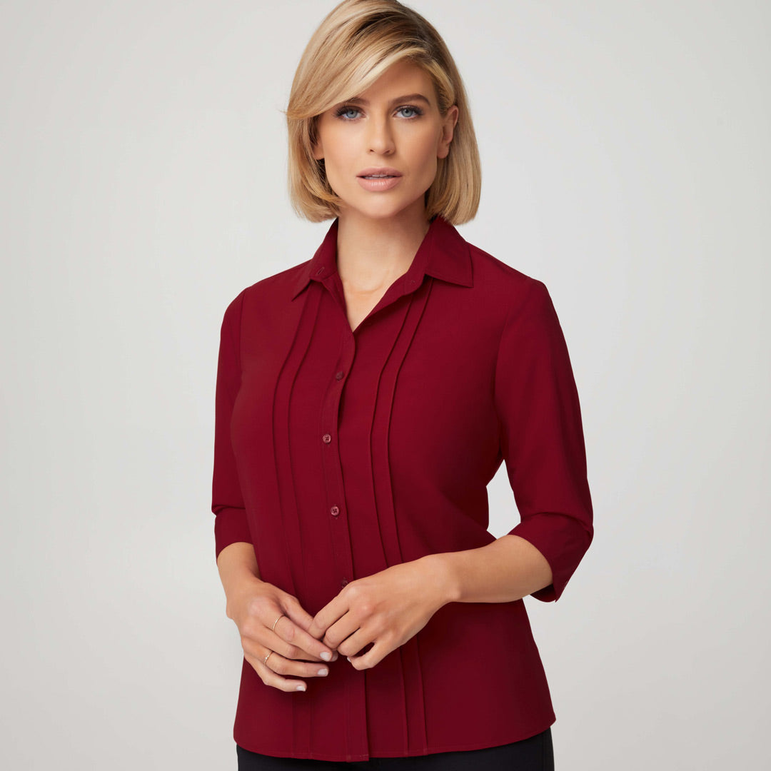 House of Uniforms The Sophia Blouse | Ladies City Collection Red