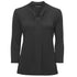 House of Uniforms The Pippa Knit Top | Ladies | 3/4 Sleeve City Collection Charcoal