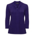 House of Uniforms The Pippa Knit Top | Ladies | 3/4 Sleeve City Collection Dark Lilac