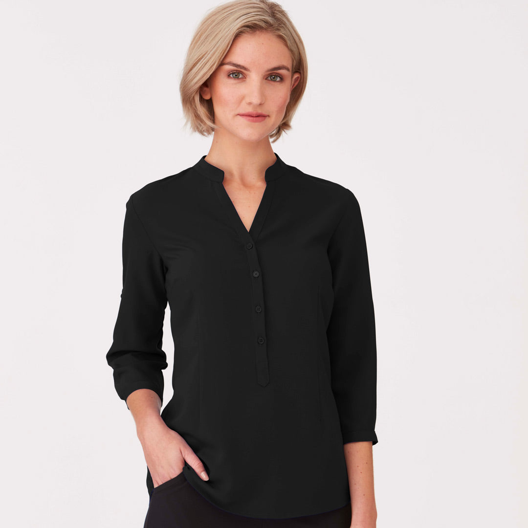 House of Uniforms The So Ezy Shirt | Ladies | 3/4 Sleeve City Collection 