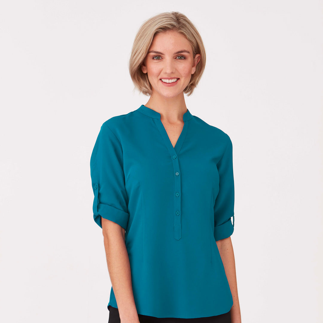 House of Uniforms The So Ezy Shirt | Ladies | 3/4 Sleeve City Collection 