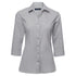 House of Uniforms The Pin Feather Shirt | Ladies | 3/4 Sleeve City Collection Charcoal