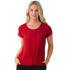 House of Uniforms The Cascade Top | Ladies | Short Sleeve City Collection Red