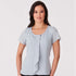 House of Uniforms The Cascade Top | Ladies | Short Sleeve City Collection Silver