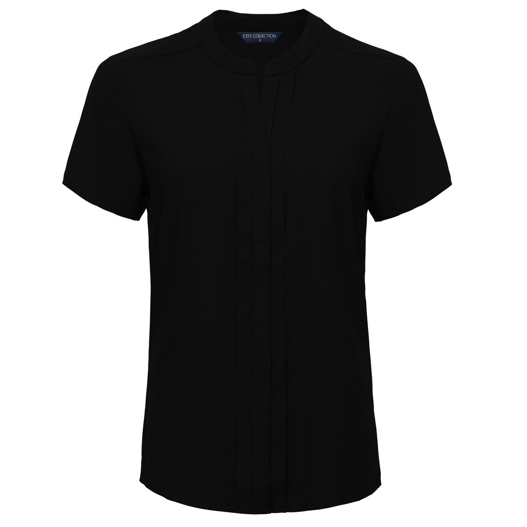 House of Uniforms The Envy Top | Ladies | Short Sleeve City Collection Black