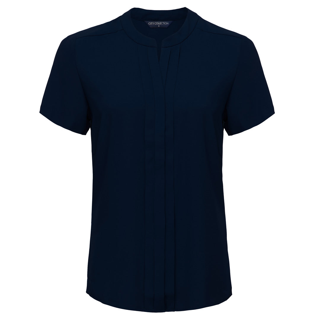 House of Uniforms The Envy Top | Ladies | Short Sleeve City Collection Navy