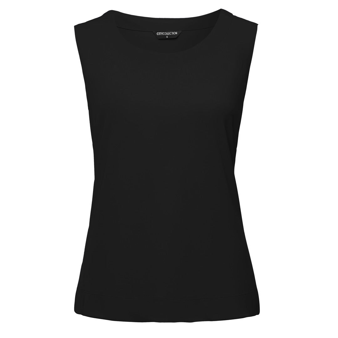 House of Uniforms The Smart Knit | Ladies | Sleeveless City Collection Black