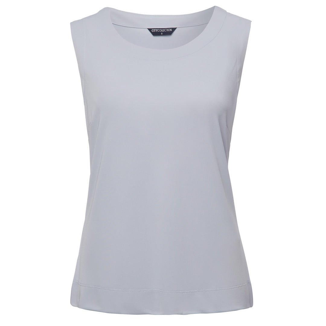House of Uniforms The Smart Knit | Ladies | Sleeveless City Collection Silver
