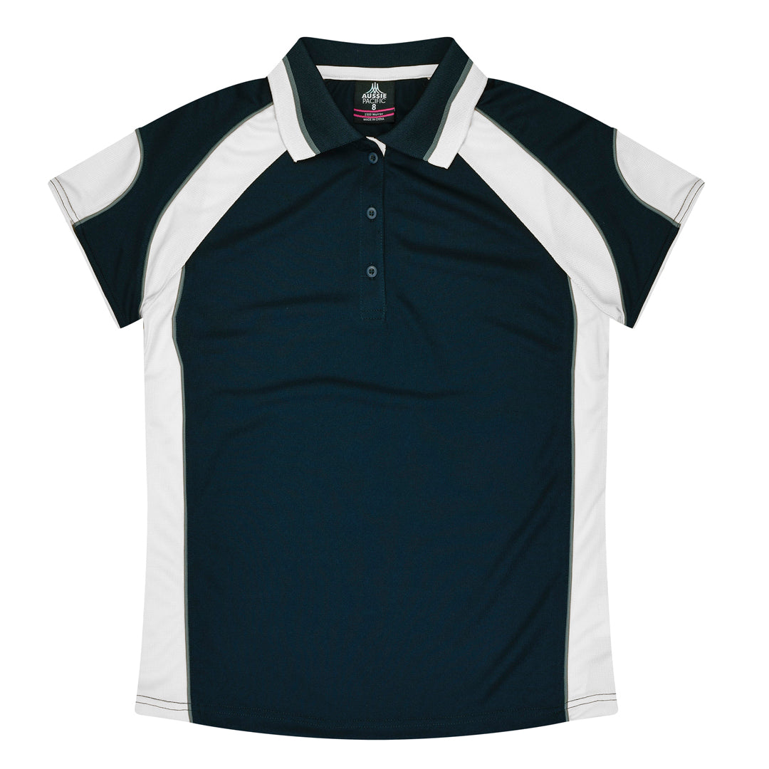 House of Uniforms The Murray Polo | Ladies Aussie Pacific Navy/White