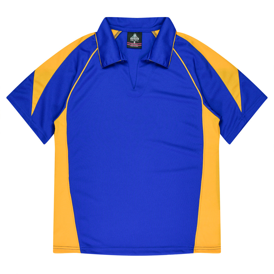 House of Uniforms The Premier Polo | Ladies Aussie Pacific Royal/Gold