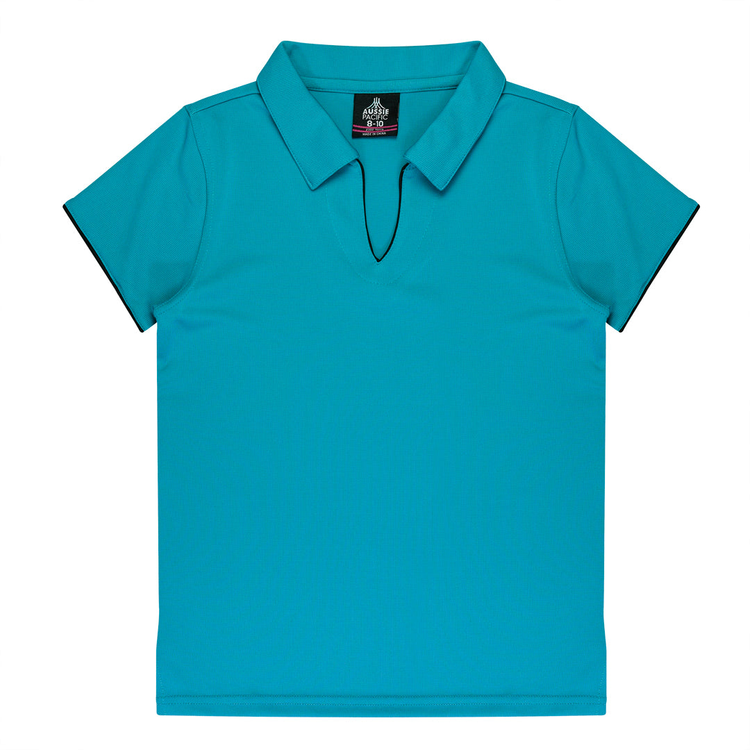 House of Uniforms The Yarra Polo | Ladies Aussie Pacific Teal/Black
