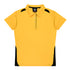 House of Uniforms The Paterson Polo Shirt | Plus | Ladies Aussie Pacific Gold/Black