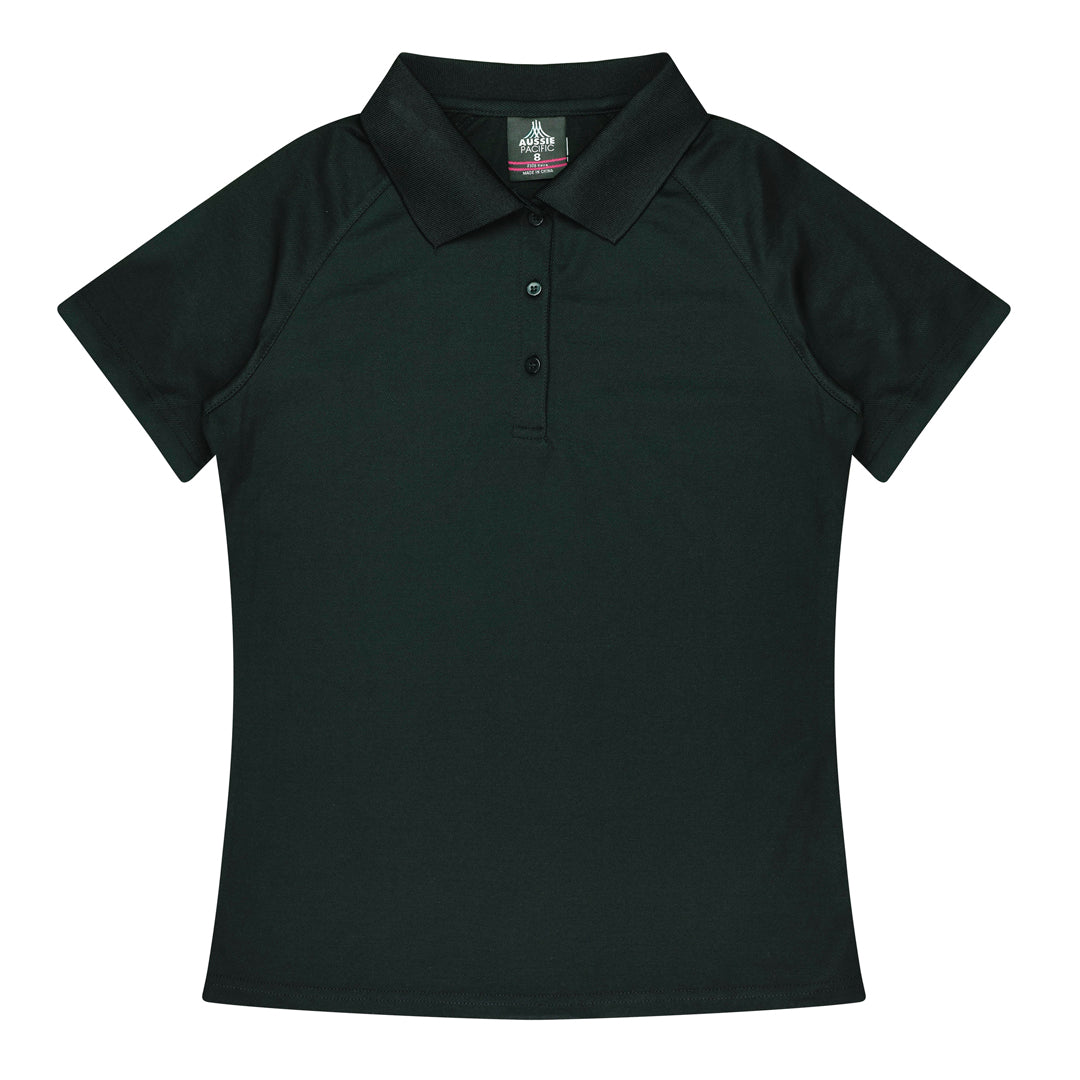 House of Uniforms The Keira Polo | Ladies | Short Sleeve Aussie Pacific Black