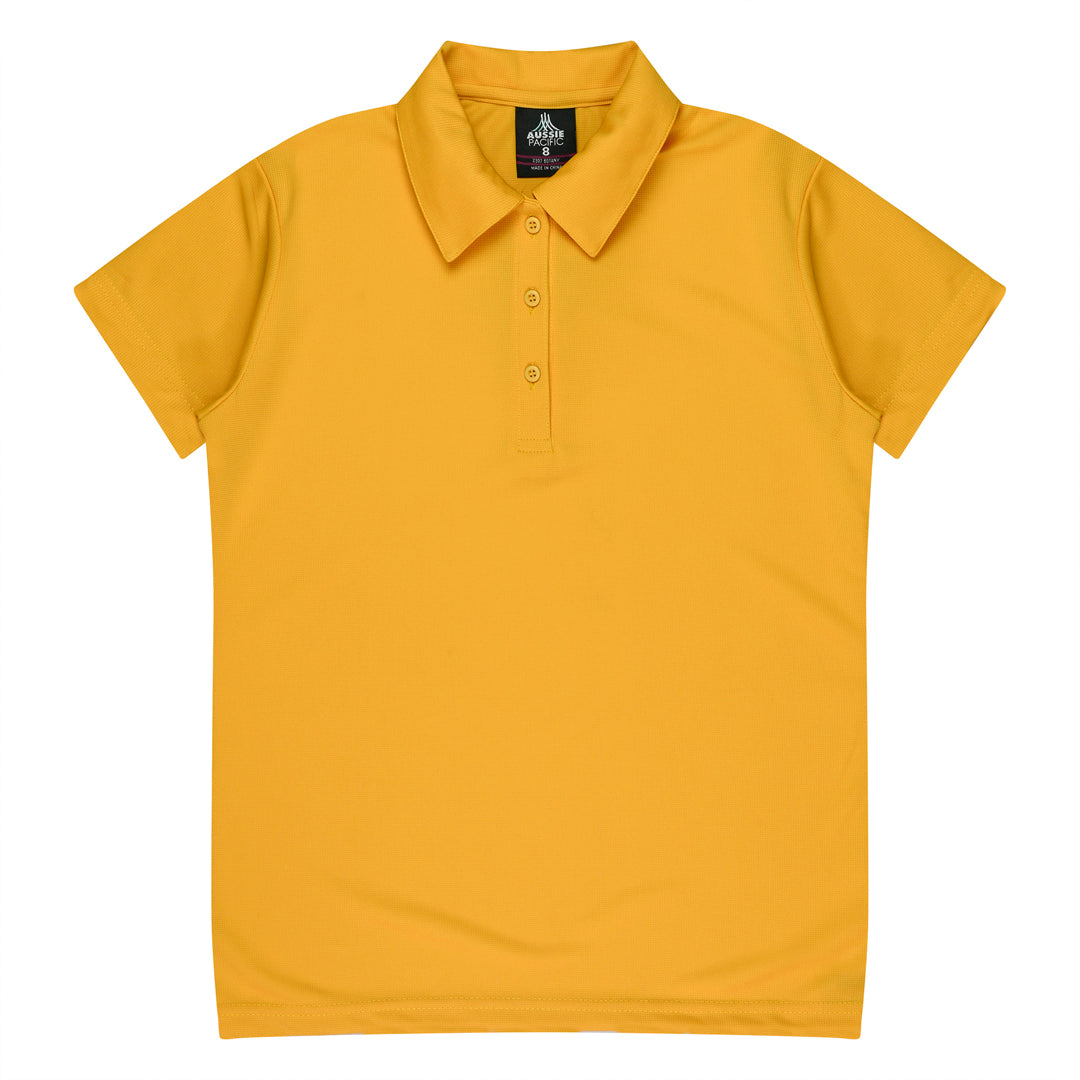 House of Uniforms The Botany Polo | Ladies | Short Sleeve Aussie Pacific Gold