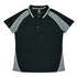 House of Uniforms The Panorama Polo | Ladies | Short Sleeve | Plus Aussie Pacific Black/Ashe/White