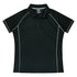House of Uniforms The Endeavour Polo | Ladies | Short Sleeve Aussie Pacific Black/Silver