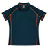 House of Uniforms The Endeavour Polo | Ladies | Short Sleeve Aussie Pacific Navy/Fluro Orange