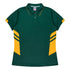 House of Uniforms The Tasman Polo | Ladies | Short Sleeve | Mixed Base Aussie Pacific Bottle/Gold