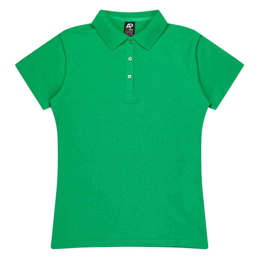 House of Uniforms The Hunter Polo | Ladies | Short Sleeve | Plus Aussie Pacific Kelly Green