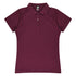 House of Uniforms The Hunter Polo | Ladies | Short Sleeve Aussie Pacific Maroon