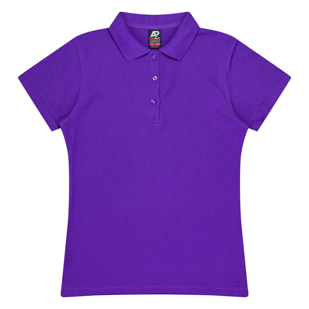 House of Uniforms The Hunter Polo | Ladies | Short Sleeve Aussie Pacific Purple