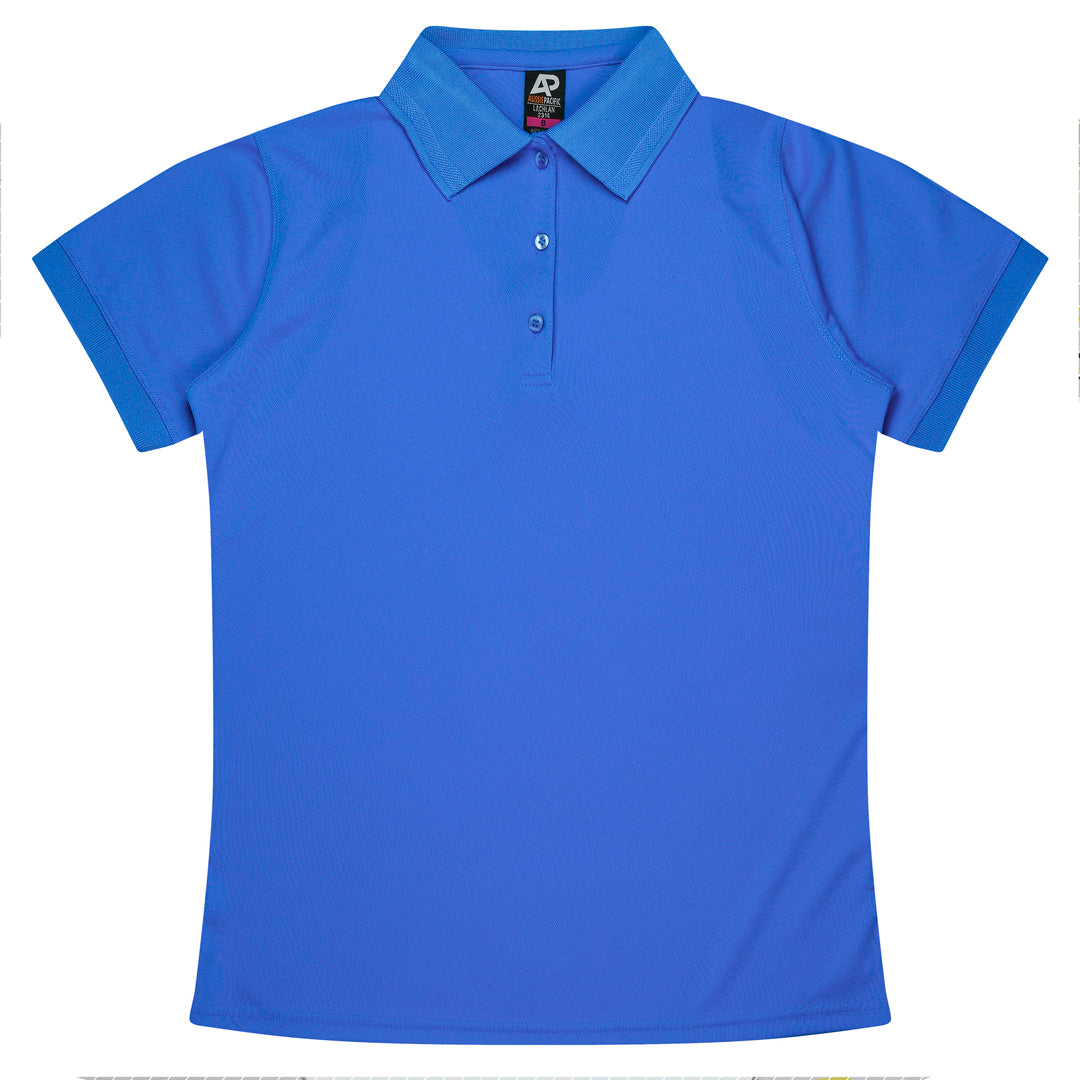 House of Uniforms The Lachlan Polo | Ladies | Short Sleeve Aussie Pacific Cyan