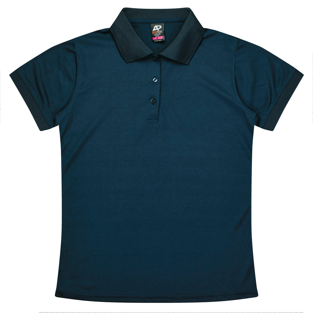 House of Uniforms The Lachlan Polo | Ladies | Short Sleeve Aussie Pacific Navy