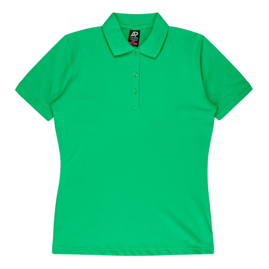 House of Uniforms The Claremont Polo | Ladies | Short Sleeve Aussie Pacific Kelly Green