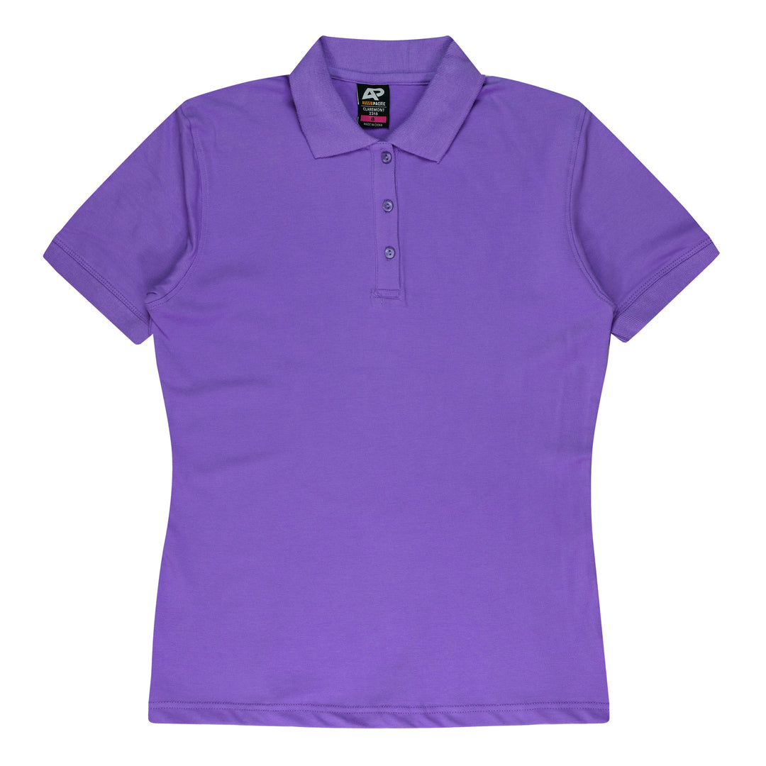 House of Uniforms The Claremont Polo | Ladies | Short Sleeve | Plus Aussie Pacific Purple