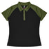 House of Uniforms The Manly Beach Polo | Ladies | Short Sleeve Aussie Pacific Black/Army