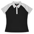 House of Uniforms The Manly Beach Polo | Ladies | Plus | Short Sleeve Aussie Pacific Black/White