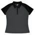 House of Uniforms The Manly Beach Polo | Ladies | Plus | Short Sleeve Aussie Pacific Charcoal/Black