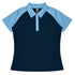 House of Uniforms The Manly Beach Polo | Ladies | Plus | Short Sleeve Aussie Pacific Navy/Sky