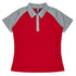 House of Uniforms The Manly Beach Polo | Ladies | Plus | Short Sleeve Aussie Pacific Red/Grey