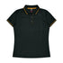 House of Uniforms The Cottesloe Polo | Ladies | Plus | Short Sleeve Aussie Pacific Black/Gold