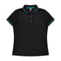 House of Uniforms The Cottesloe Polo | Ladies | Plus | Short Sleeve Aussie Pacific Black/Teal
