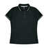 House of Uniforms The Cottesloe Polo | Ladies | Plus | Short Sleeve Aussie Pacific Black/White