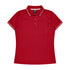 House of Uniforms The Cottesloe Polo | Ladies | Plus | Short Sleeve Aussie Pacific Red/White