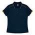 House of Uniforms The Currumbin Polo | Ladies | Plus | Short Sleeve Aussie Pacific Navy/Gold