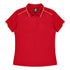 House of Uniforms The Currumbin Polo | Ladies | Short Sleeve Aussie Pacific Red/White