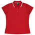House of Uniforms The Portsea Polo | Ladies | Short Sleeve Aussie Pacific Red/White
