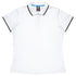 House of Uniforms The Portsea Polo | Ladies | Short Sleeve Aussie Pacific White/Slate