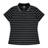 House of Uniforms The Vaucluse Polo | Ladies | Short Sleeve Aussie Pacific Black/White