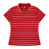 House of Uniforms The Vaucluse Polo | Ladies | Short Sleeve Aussie Pacific Red/White